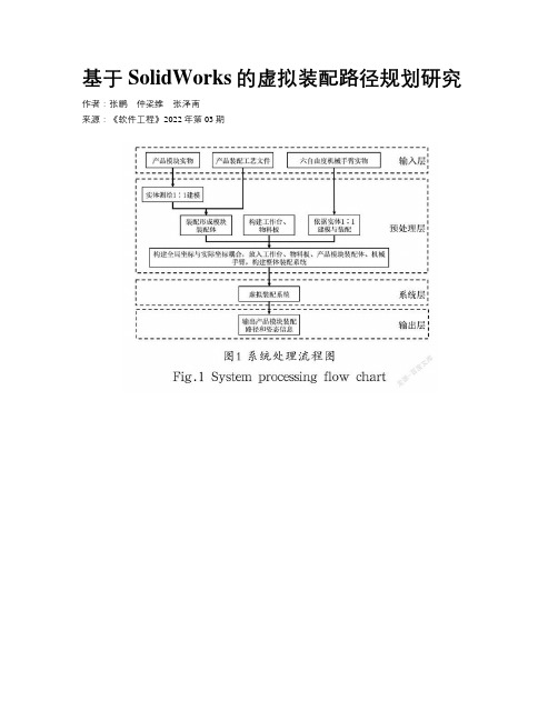 基于SolidWorks的虚拟装配路径规划研究