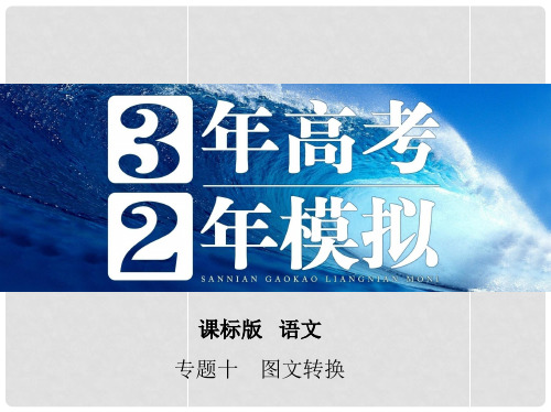 高考语文一轮复习 专题十 图文转换课件 新人教版