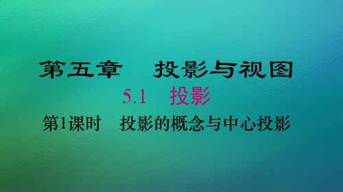 北师大版数学九年级上册5.1 投影课件 