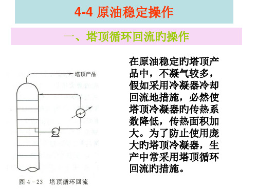 原油稳定操作