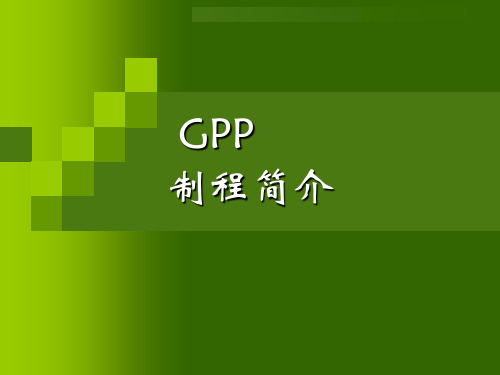 GPP_制程简介