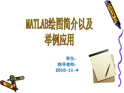 MATLAB绘图简介以及举例应用