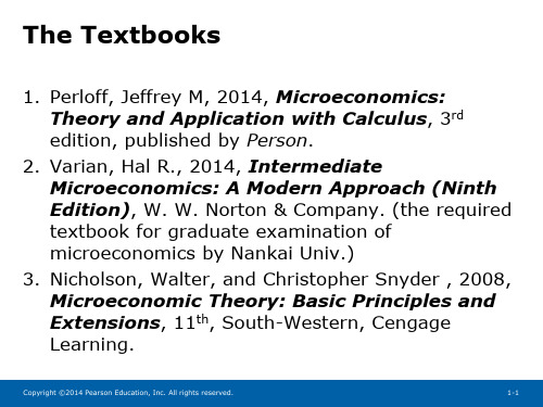 杰弗里·佩洛夫中级微观PPT第一章