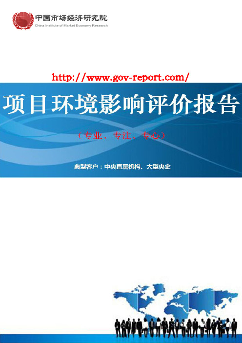 年产40万吨漂白硫酸盐化学木浆项目环境影响评价报告书(中国市场经济研究院-工程咨询-甲级资质)