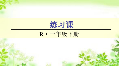 2020-2021一年级下册数学课件-第4单元 练习课(7-8课时) 人教新课标(共19张PPT)