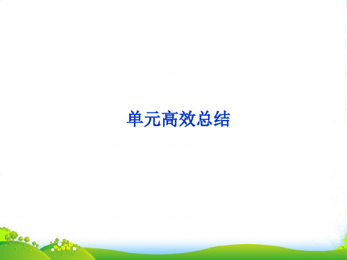 高考历史总复习 第九单元各国经济体制的创新和调整单元高效总结课件(广东专用)