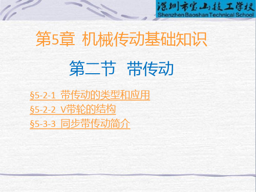 皮带传动PPT课件
