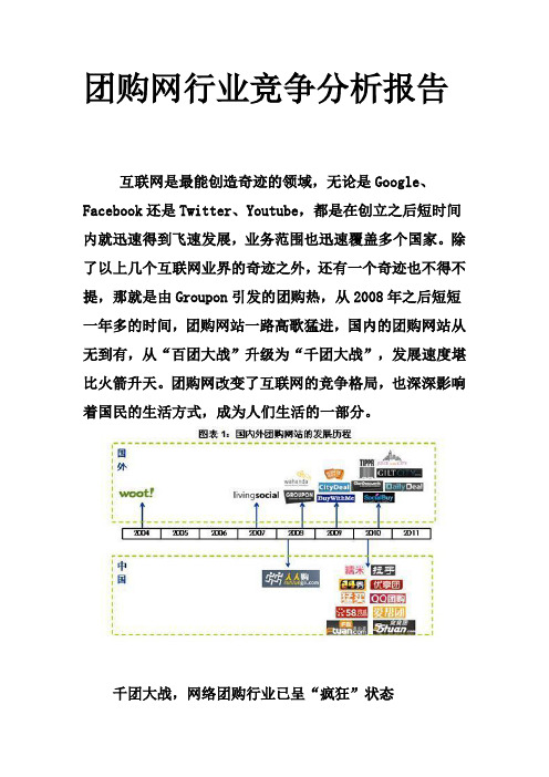 团购网行业竞争分析报告