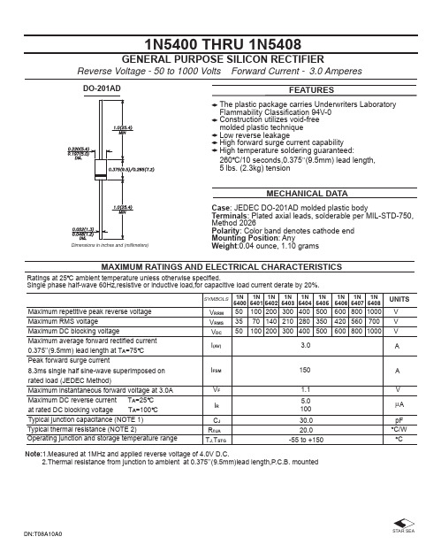 1n5408中文资料_数据手册_参数