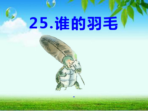 语文A版语文二上《谁的羽毛》ppt-课件3