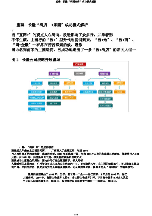 重磅：长隆“乐园酒店”成功模式剖析