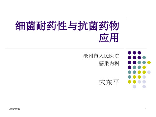 《细菌耐药性sdp》ppt课件