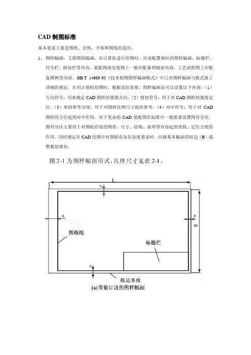 CAD制图标准