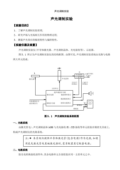 声光调制实验