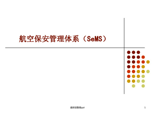 航空安保管理体系(SeMS)ppt课件