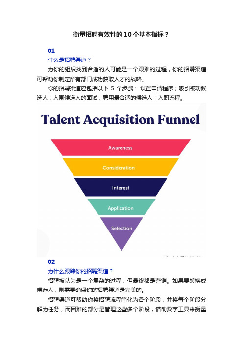 衡量招聘有效性的10个基本指标？