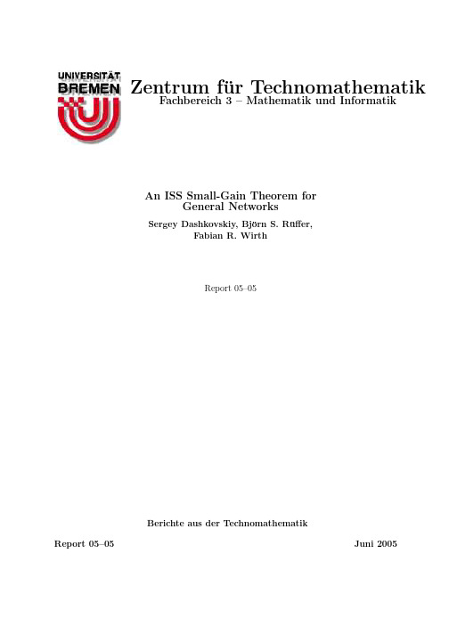 An ISS Small-Gain Theorem for General Networks, Juni