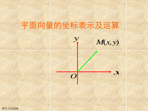 平面向量的坐标表示及运算-PPT课件