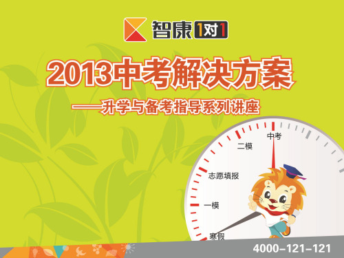 2013中考数学解决方案——复习备考手册