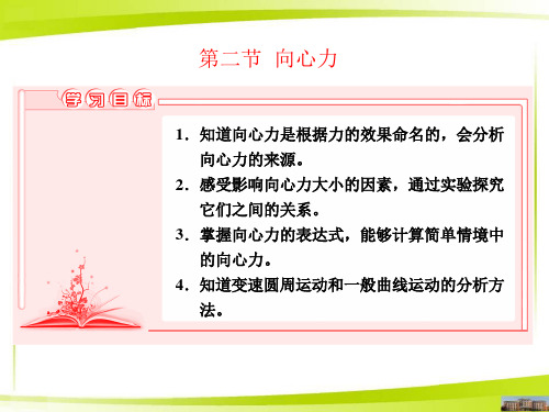 6.2向心力课件—【新教材】人教版高中物理必修第二册