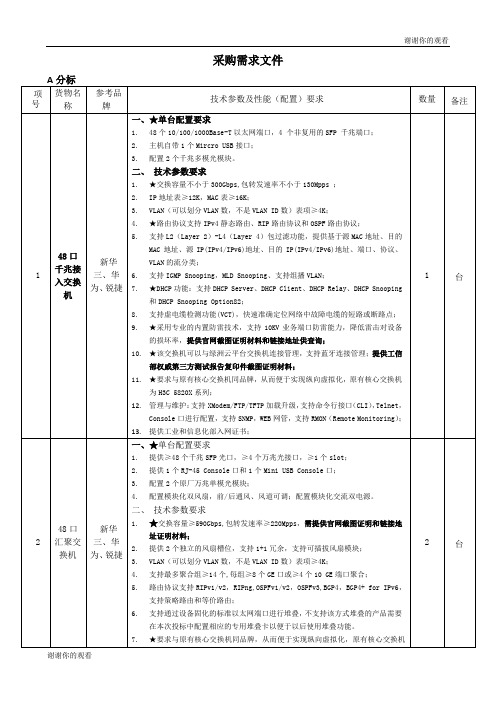 技术参数及性能(配置)要求.doc