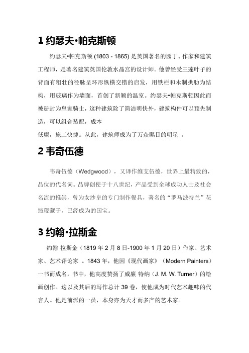 现代设计文学史重要人物