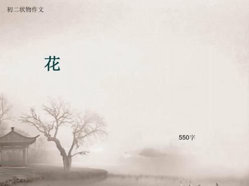 初二状物作文《花》550字(总8页PPT)