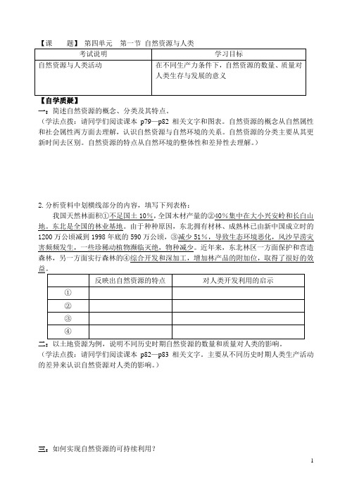 4.1自然资源与人类