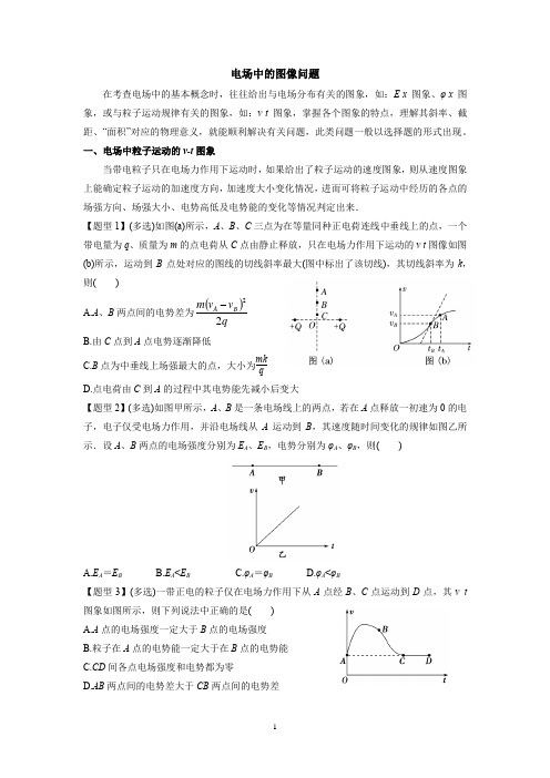 电场中的图像问题