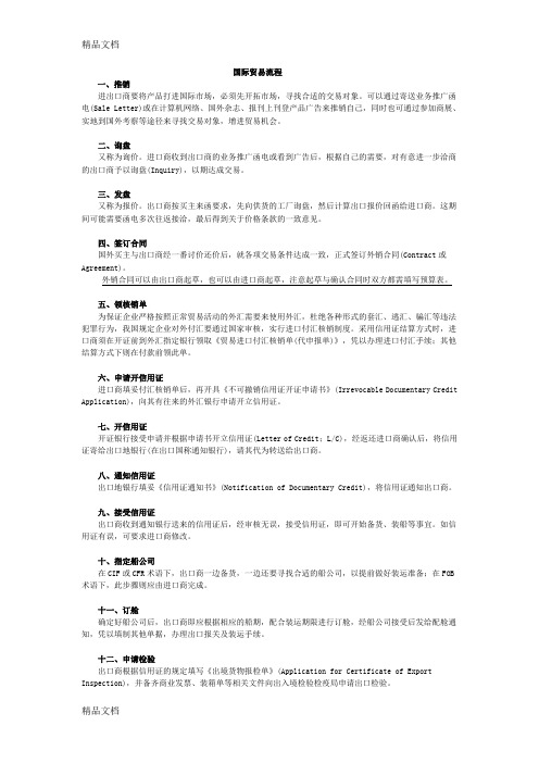 国际贸易流程以及四种国际结算方式 LC、DP、DA、TT的区别知识分享