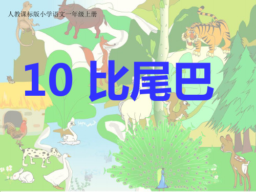 人教课标版小学语文一年级上册《10比尾巴》PPT课件