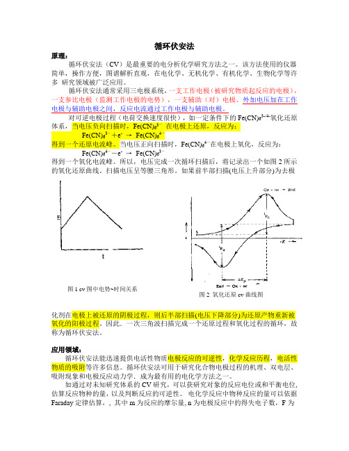 循环伏安法与线性扫描伏安法