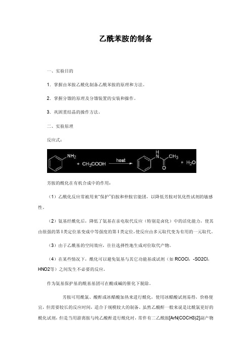 乙酰苯胺的制备