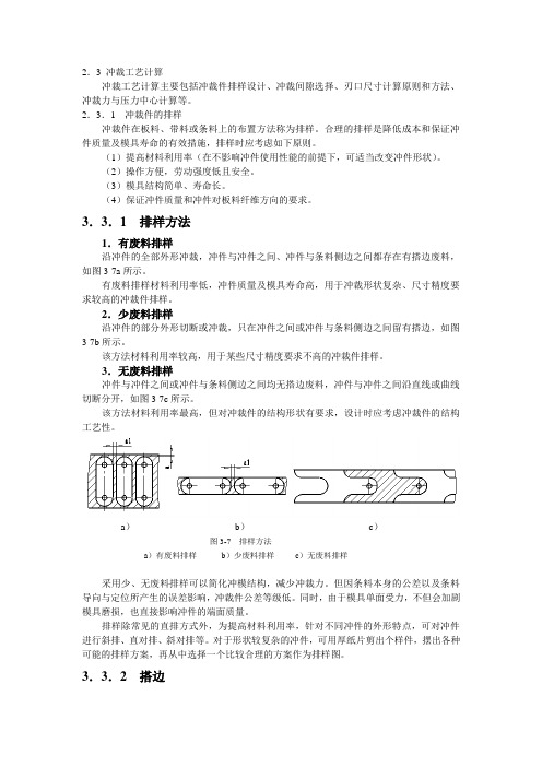 2.3 冲裁工艺计算