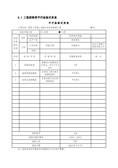 《变电站土建工程监理平行检验工作标准(试行)》20140404 - 副本