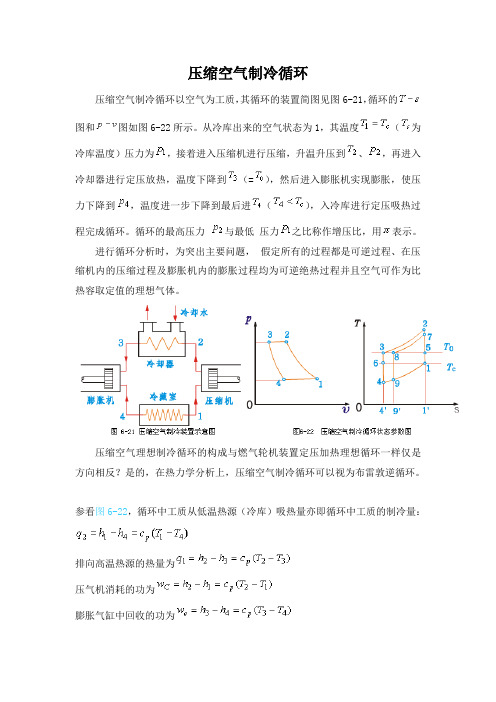 压缩空气制冷循环