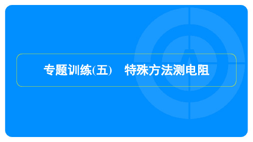 2023年人教版九年级上册物理第十七章欧姆定律专题训练(五)特殊方法测电阻