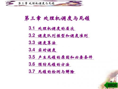 第三章 进程调度