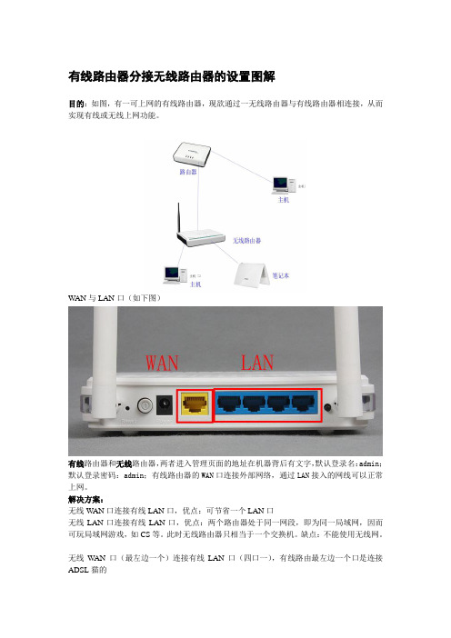 有线路由器分接无线路由器的设置图解