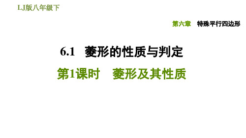 2020-2021学年鲁教版(五四制)八年级下册数学课件 第6章 6.1.1菱形及其性质课件