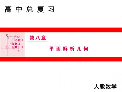 2020版新一线增分教程高三文科数学(人教版)一轮复习(课件+课时冲关)第8章 平面解析几何 (7)