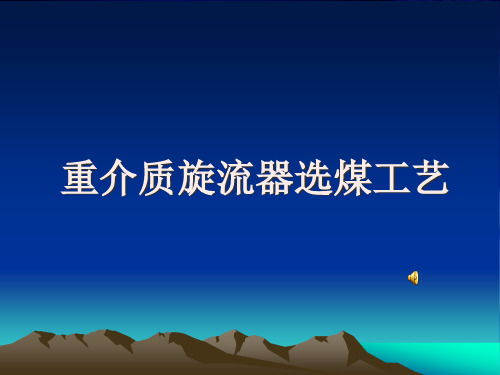 选煤厂重介质旋流器课件