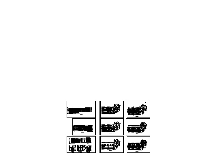 某小区斜坡式7层砖混结构转角式住宅楼建筑设计CAD图纸