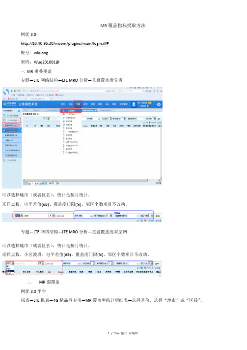 MR覆盖指标提取方法甄选范文