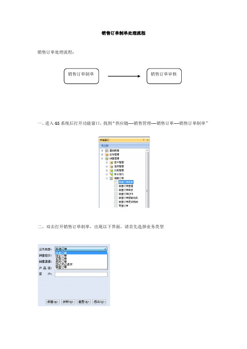 销售订单处理流程