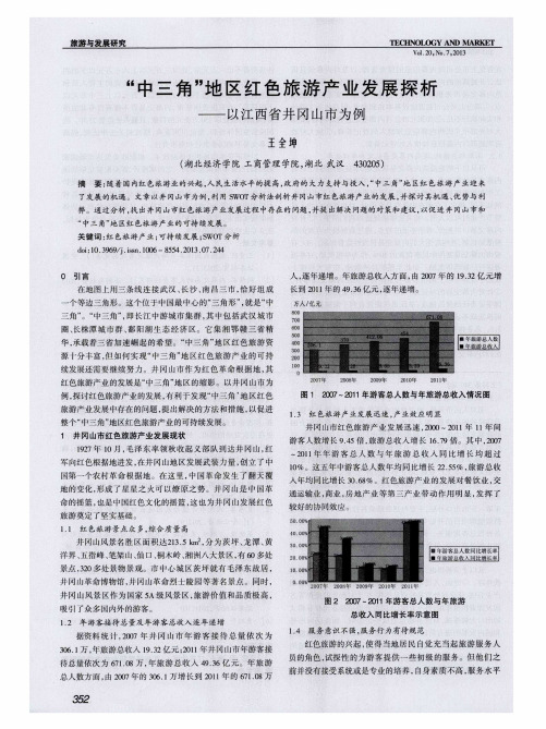 “中三角”地区红色旅游产业发展探析——以江西省井冈山市为例