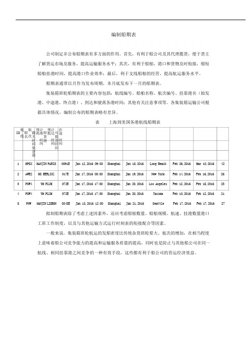 70-编制船期表段满珍书