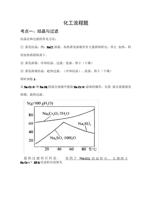 化工流程题解题技巧总结