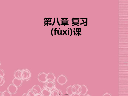 八年级物理下册 第八章 运动和力复习课件 (版新)新人教版