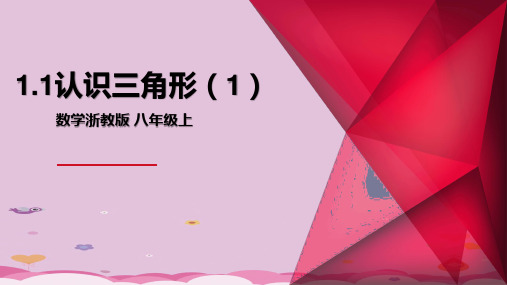 浙教版初中数学八年级上册 1.1  认识三角形  课件  优质课件PPT